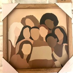 Women Wall Art Wood Frame